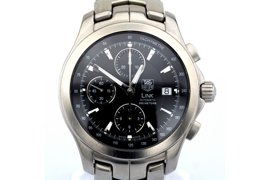 TAG Heuer / TAG Heuer Link Automatic Chronograph - Gentlmen's Steel Wristwatch - Image 1 of 8