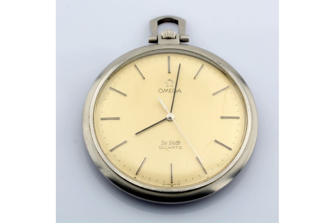 Omega / Omega De Ville Vintage Pocket Watch Swiss Made - Steel Pocketwatch - Image 2 of 4