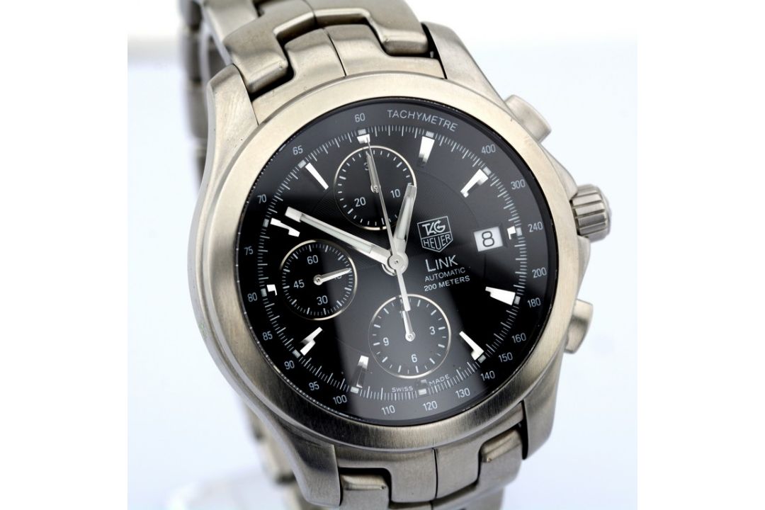 TAG Heuer / TAG Heuer Link Automatic Chronograph - Gentlmen's Steel Wristwatch - Image 4 of 8