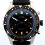 Oris / Divers Sixty-Five Chronograph - Automatic - Bronze Bezel - Gentlmen's Steel Wristwatch