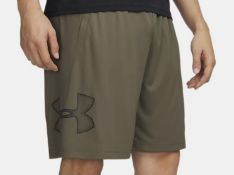 Under Armour Tech Shorts In Khaki - Small L2278 SKU -4615