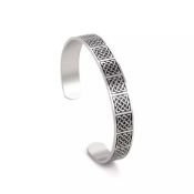 Stainless Steel Vintage Viking Arm Ring Irish Celtic Knot RRP £19.43 L14a SKU -4345