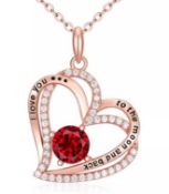 13 x Mothers Gifts Heart Necklace L28a SKU -4204