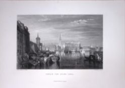 J.M.W Turner Venice The Grand Canal Antique Steel Engraving-28-TR