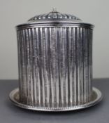 Antique Silver Plated Lidded Caddy