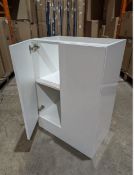 600220160-b + 600720160 600mm F/D Gloss White Base Unit, 2 Door Lot of 3