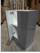 600220260-b Connect 600mm F/D Gloss Grey Base Unit, 2 Door Lot of 11