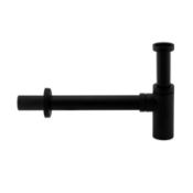 14180060 Matt Black Round Bottle Trap pack of 5
