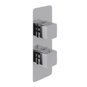 14122100 Chrome Square Twin, Concealed Shower Valve Lot of 5