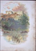 Nottingham Castle Antique Coloured Chromolithograph 13-TR