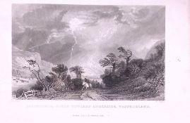 Patterdale Towards Ambleside Lake District Antique Steel Engraving-45-TR
