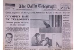 1972 Summer Olympics Massacre in Munich Daily Telegraph Newspaper-26.