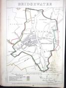 Bridgewater Kent Boundary Commission 157-Year-Old Coloured Antique Map.