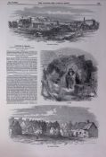 The Irish Famine Sketches & News Original Scarce Antique 177-Year-Old Newspaper-2