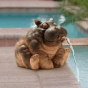 Hanna The Hippo African Decor Piped Water Feature L2277 SKU - 4614