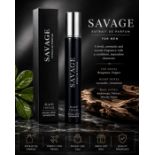 SAVAGE for Men Extrait de Parfum 35ml – Stylish Black Travel Spray & Box