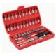 46 Pcs Socket Wrench Set 1/4" Wrench Set Mechanical Tool Set, Ratchet Set - Image 1 of 3