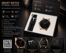 Smart Watch Fitness Tracker Rose Gold & Black – Heart Rate, Sleep Monitor, IP67 Waterproof