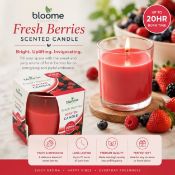 Bloome Fragranced Glass Jar Candle - Mixed Berries 20hr