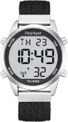 Pedometer Watch Black Smooth Strap RRP £36.99 L10a sku-3658