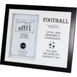 Football Addict Photo Frame Gift L19b SKU-4707