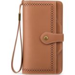 Women's RFID Blocking Wristlet Wallet Purse L18a SKU-4774