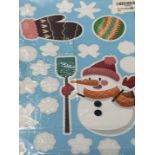 25 x Packs of 6 Christmas Window Stickers L30c SKU-2678