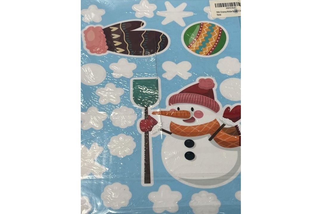 25 x Packs of 6 Christmas Window Stickers L30c SKU-2678