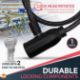 2 Pack Bike Lock Cable With Keys L1a SKU-4726 - Image 2 of 2