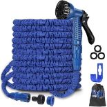 4 x 100FT Flexible Expanding Magic Hose With 3/4", 1/2" Fittings L2384 SKU-4797