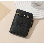 Women's Fashionable Multi-Zipper Clasp Short Wallet L9b SKU-4729