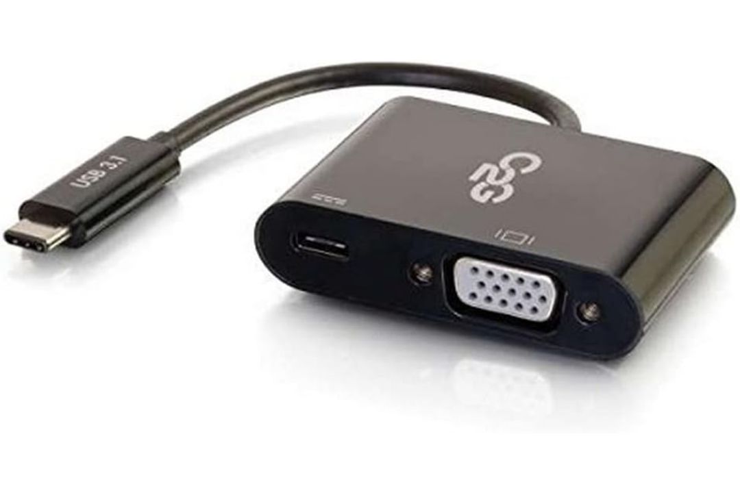 C2G USB-C To VGA and USB-C Charging Adapter RRP £29.03 L3a SKU-4713
