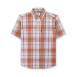 Lambretta Check Shirt Rust/White RRP £40.00 Large - L29c SKU-4455