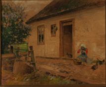 Arnheim, Clara, Bei der Arbeit, Mt, sig, 35 x 44