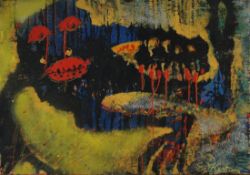 Kesting, Edmund, Fische, Öl, sig., 52 x 74, Künstlerkolonie Ahrenshoop