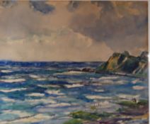 Arnheim, Clara, Die Hucke (Hiddensee), Aqua, sig., 49 x 57