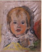 Büchsel, Elisabeth, Mädchen, Pastell, sig., 29 x23