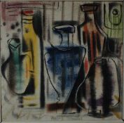 Franke, Bodo, Les bouteilles, Öl, mg, 29 x 30