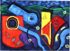 Kerkovius, Ida, Komposition, Mt, sig., 28 x 39