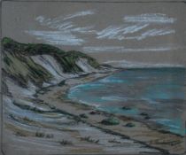 Andrae, Elisabeth, Steilküste, Pastell, sig., 22 x 27