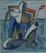 Kinder, Hans, Figur, Mt, mg, 45 x 40, Künstlerkolonie Ahrenshoop