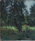 Eicken, Elisabeth v., Lichtung, Öl, sig., 39 x 34