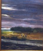 Büchsel, Elisabeth, Ernte, Öl, zugeschrieben, 29 x 23