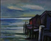 Behrbohm, Hans, Hafen Althagen, Acryl, sign., 40 x 50