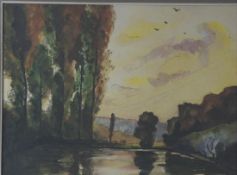 Gerresheim, Anna, Am See, Mischt., sign., 24 x 34