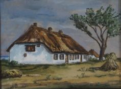 Büchsel, Elisabeth, Haus auf Hiddensee, Mischt., monogr., 21 x 26