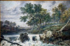 Bunke, Franz, Blick auf Schwaan, Öl, sign., 69 x 98