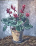 Bartels, Rudolf, Alpenveilchen, Öl, sign., 48 x 38