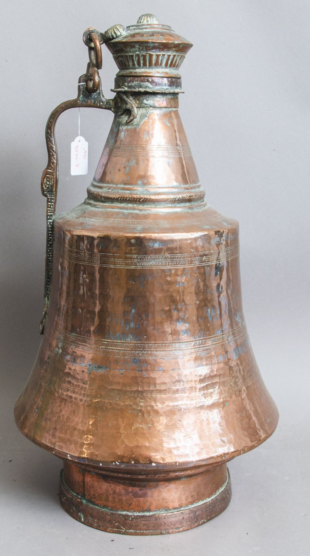 Große Kupfer-Deckelkanne (wohl Türkei, 19. Jh.)