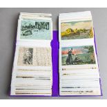 90-teiliges Konvolut von alten Postkarten / Ansichtskarten (um 1900)